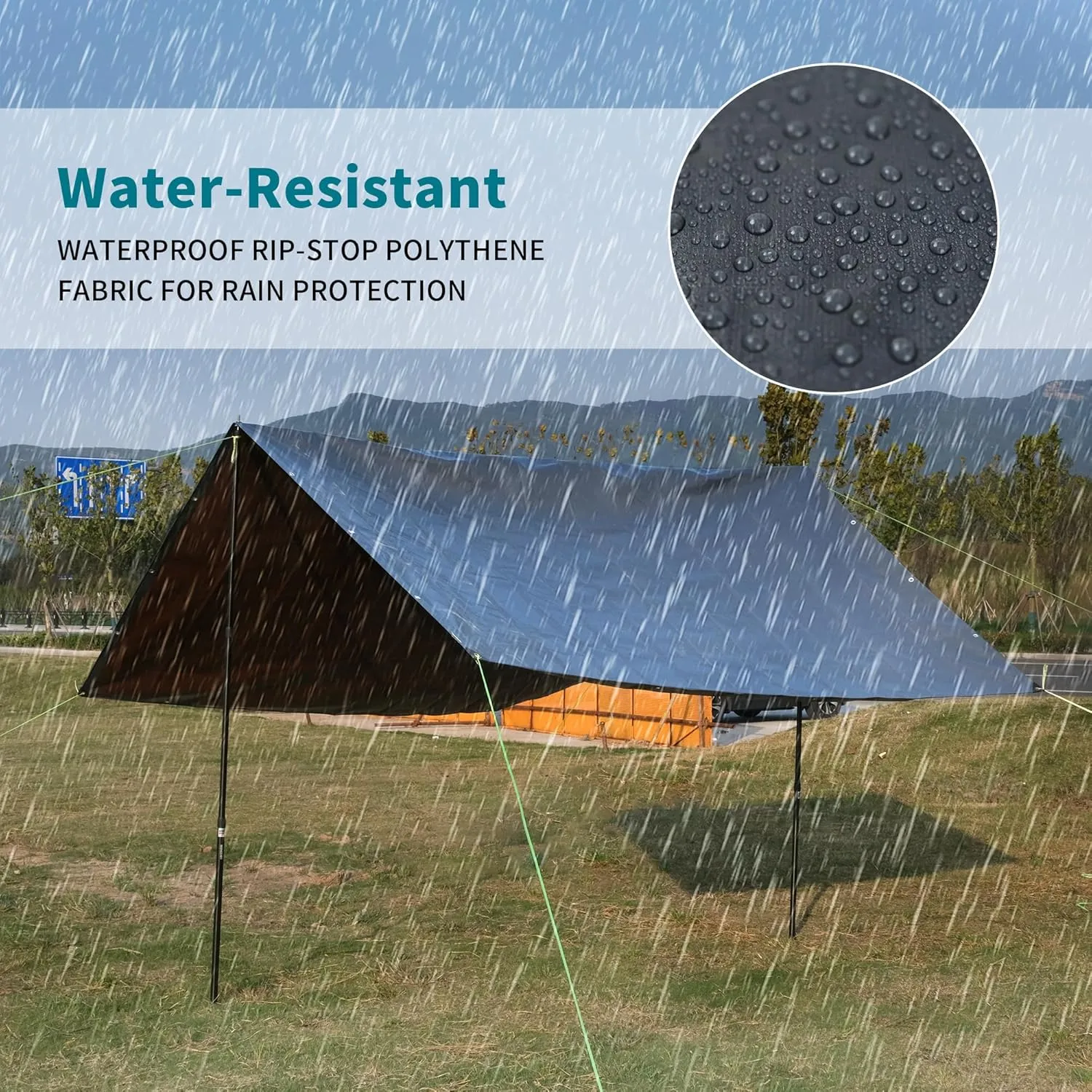 TARPAL tarp 10x16 Feet Super Heavy Duty Tarps Cover 20mil Waterproof UV Protection Rip and Tear Proof Tarpaulin with Grommets(Grey/Brown)