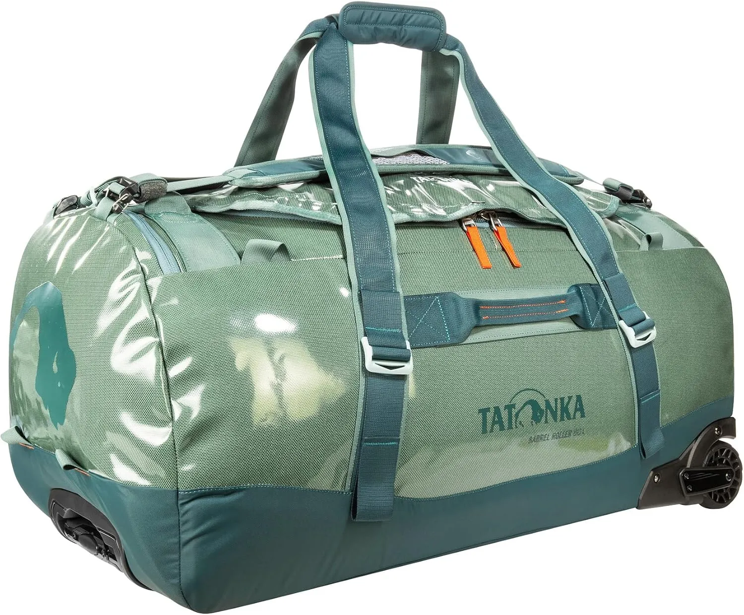 Tatonka Trolley with 80 L Volume and Backpack Function, Lockable Zip and Telescopic Handle