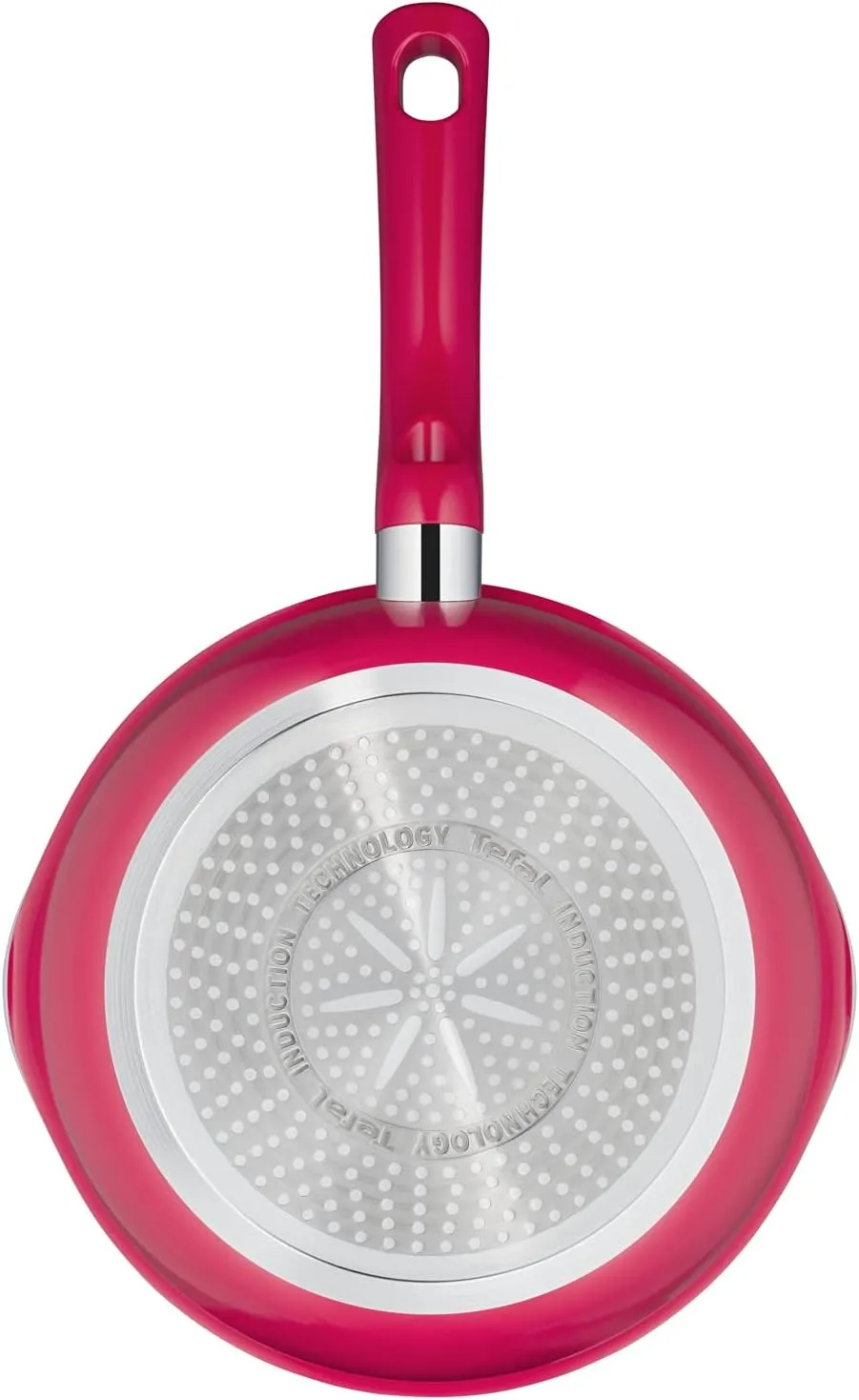Tefal Chefclub Deep Frying Pan, 22 cm, Raspberry Red, Titanium Non-Stick Coating, Thermo-Signal, Induction G8061704