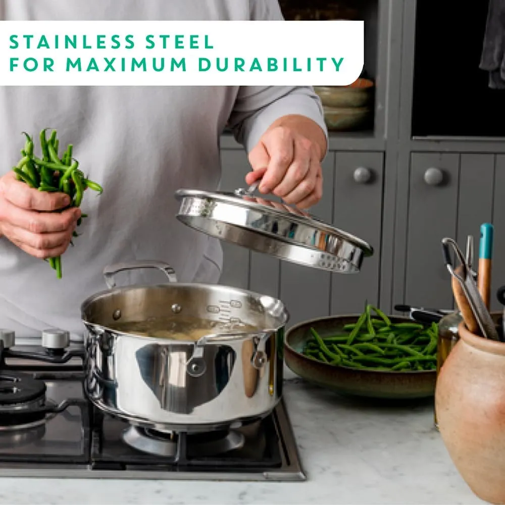 Tefal E3040644 Frying Pan 28 cm - Jamie Oliver, 18/10 Steel