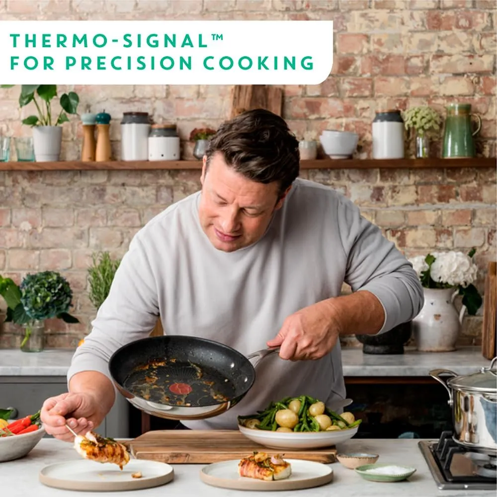Tefal E3040644 Frying Pan 28 cm - Jamie Oliver, 18/10 Steel