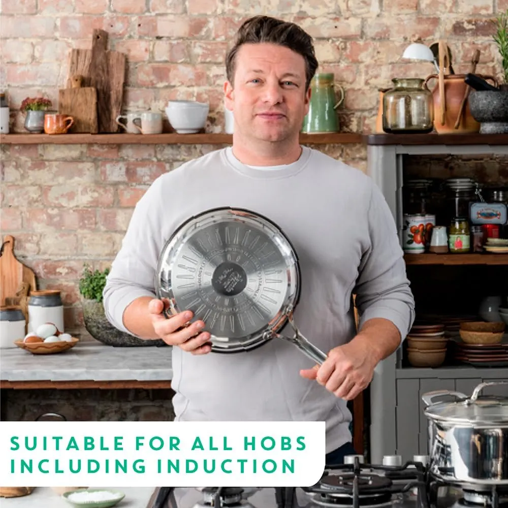 Tefal E3040644 Frying Pan 28 cm - Jamie Oliver, 18/10 Steel