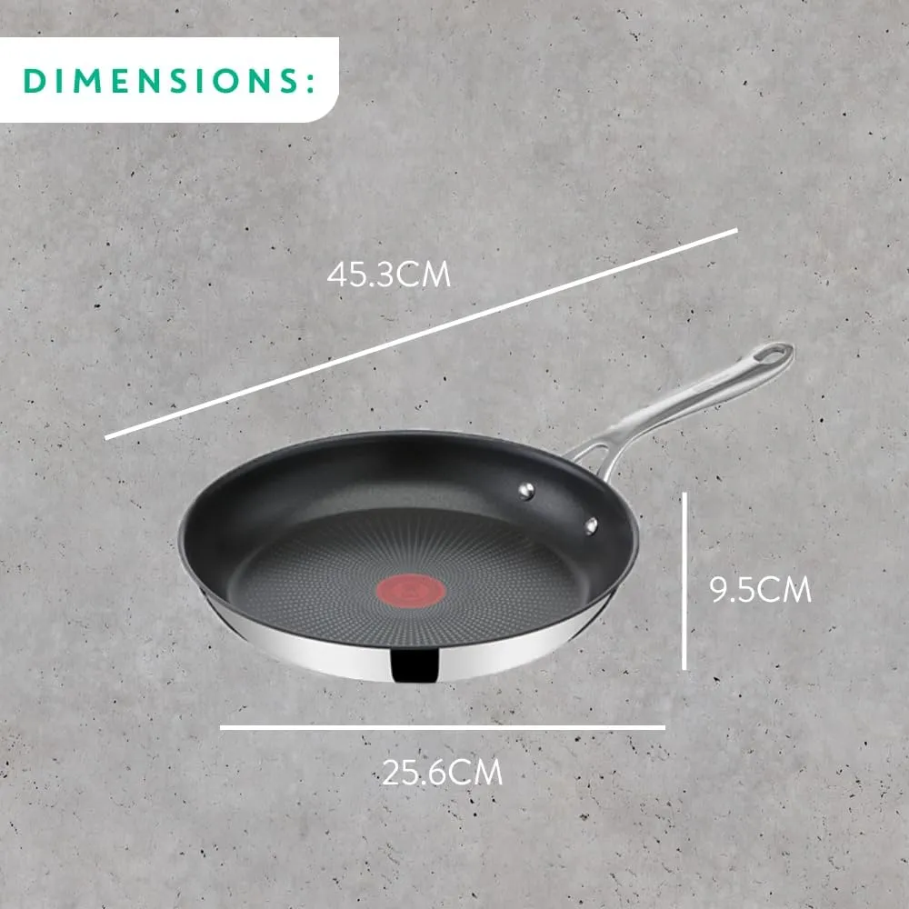 Tefal E3040644 Frying Pan 28 cm - Jamie Oliver, 18/10 Steel