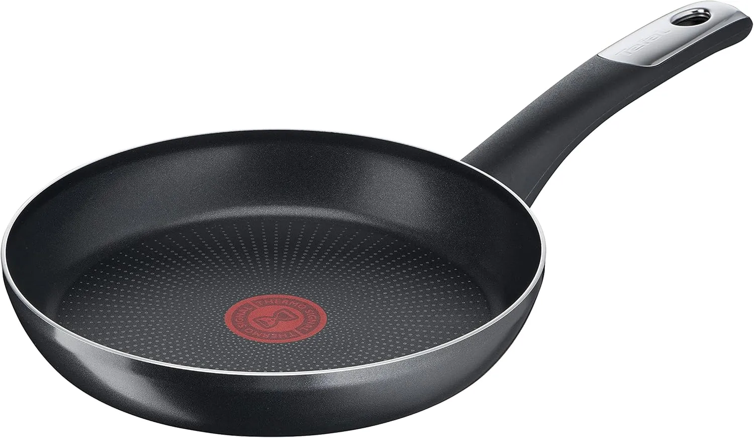 Tefal Hard Titanium Essential C38806 Frying Pan 28 cm Non-Stick Coating Thermal Signal at Ideal Frying Temperature Dishwasher Safe Not Suitable for Induction Cookers Made in France