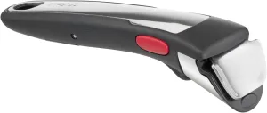Tefal Ingenio L9863202 Premium Black Removable Handle, Stackable, 3-Point Safety Lock, Supports up to 10 kg, 10 Year Warranty, Made in France