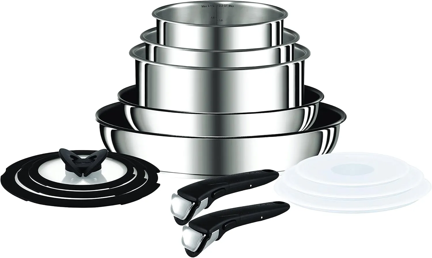 Tefal Ingenio Pan Set, Stainless Steel, 13-Piece