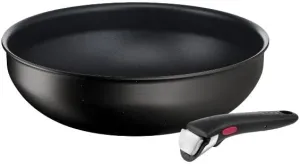 TEFAL L3979302 Ingenio Eco Resist Wok Pan 26 cm   Handle Non-Stick Coating Made in France for All Heat Sources Including Induction