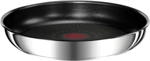 Tefal L9730602 Ingenio Preference, Stackable, Stainless Steel, Safe Non-Stick Coating, Induction, Made in France, Versatility, Space Saving, Temperature Indicator, Frying pan 28 cm