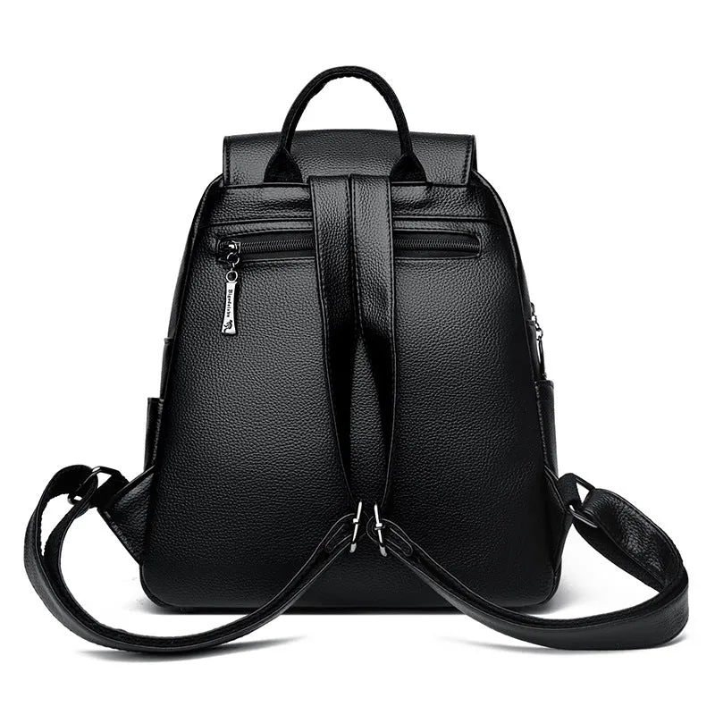 Textured Large Capacity  Women's Backpack