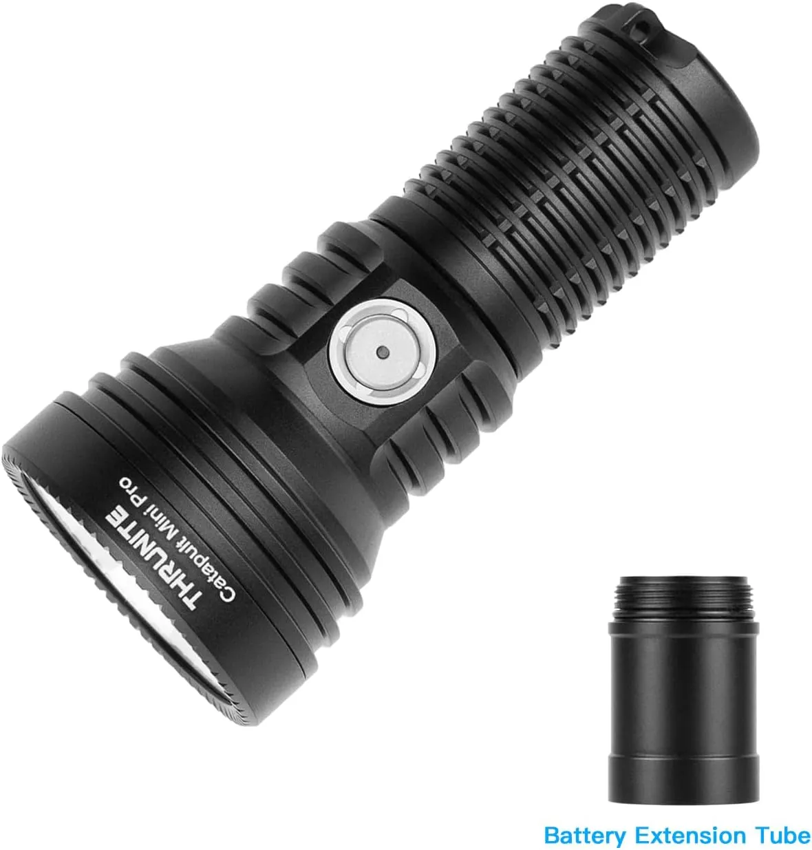 ThruNite Catapult Mini Pro LED Searchlight, 566 Meters Long Throw, High 2588 Lumens Rechargeable Flashlight with Battery Extension Tube for Search and Rescue, EDC