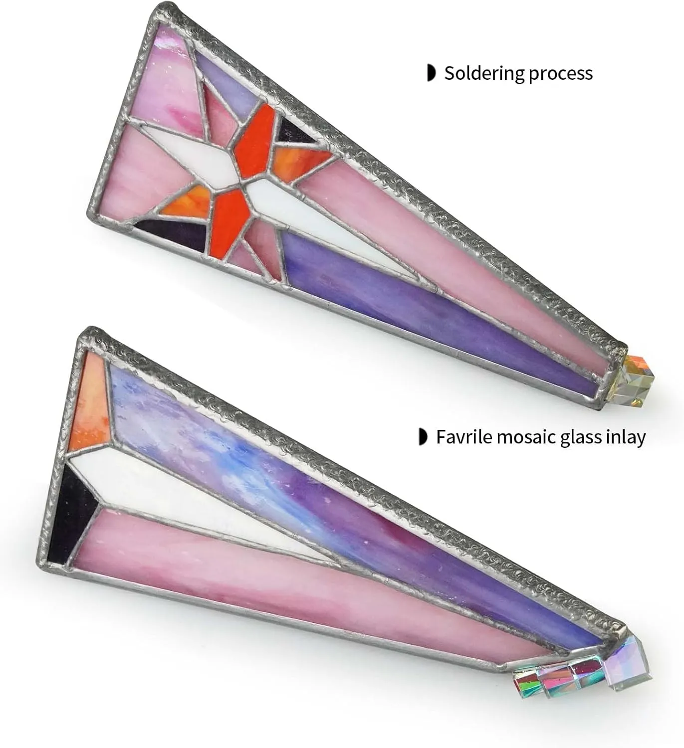 Tiffany Stained Glass Star of Bethlehem Kaleidoscope for Adults,8.7" Twilight Kaleidoskop,Handmade Collidescope,Vintage Gift Box Wedding Anniversary Birthday Gift for Girlfriend Boyfriend Man Woman