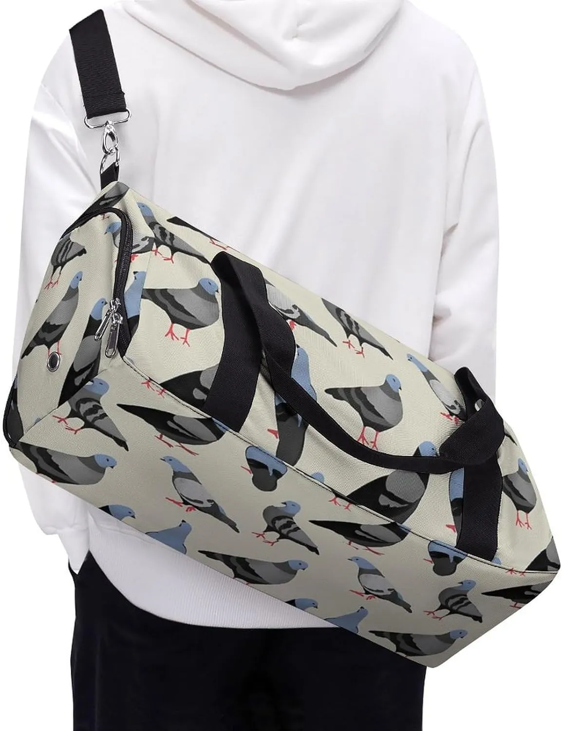 TigerPrint Portable Large Capacity Fully Printed Fitness Bag Unisex