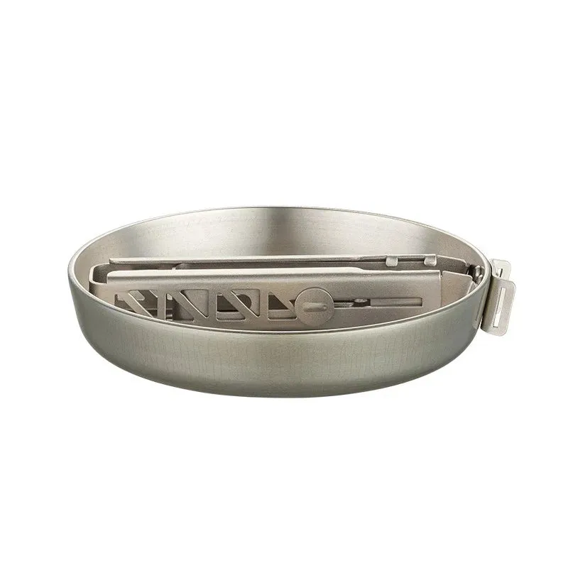 Titanium Omelette Frying Pan – Portable Camping Tableware for Outdoor Hiking & Picnic (140ml)