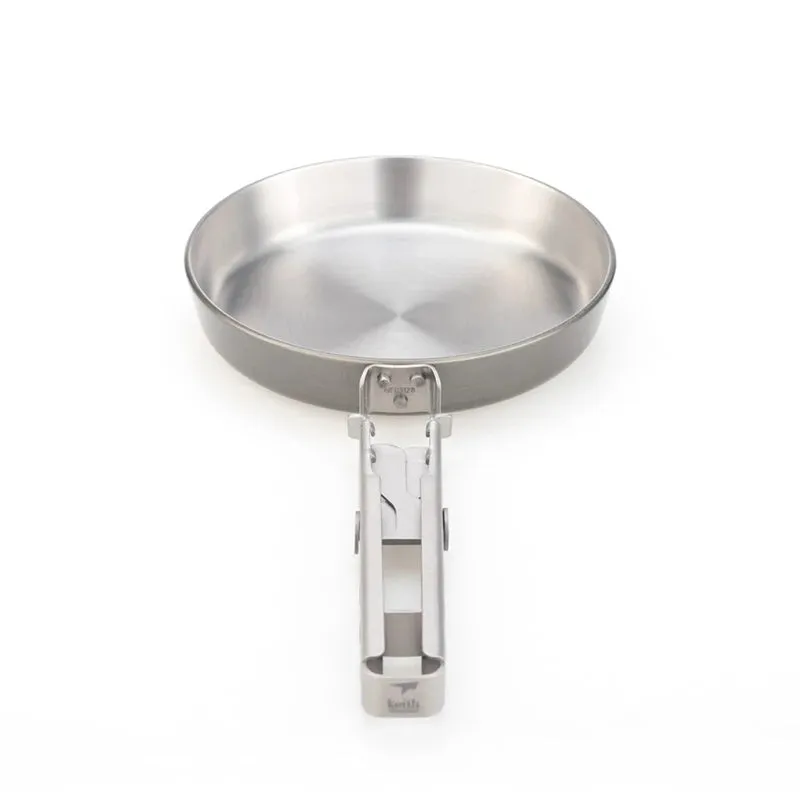 Titanium Omelette Frying Pan – Portable Camping Tableware for Outdoor Hiking & Picnic (140ml)