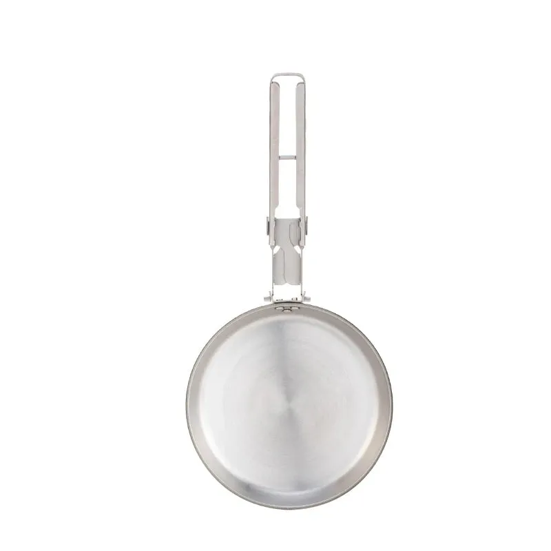 Titanium Omelette Frying Pan – Portable Camping Tableware for Outdoor Hiking & Picnic (140ml)