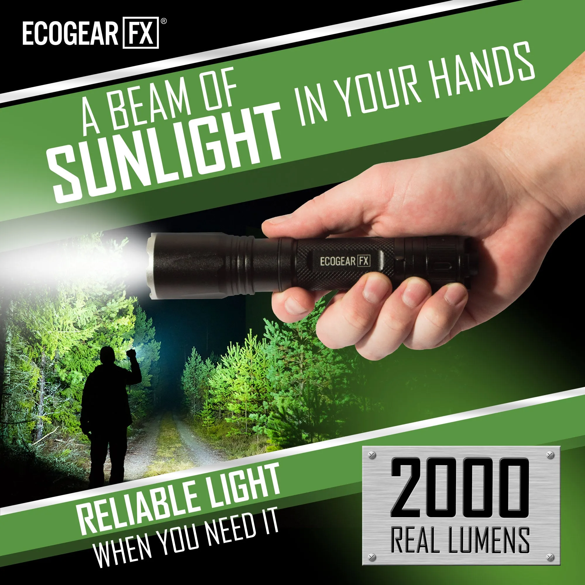 TK2000 – USB Rechargeable LED Tactical Flashlight