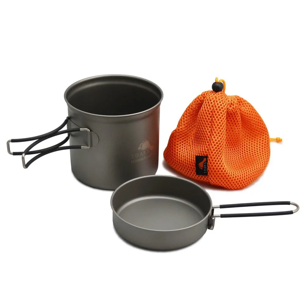 TOAKS TITANIUM 1100ML POT WITH FRY PAN LID