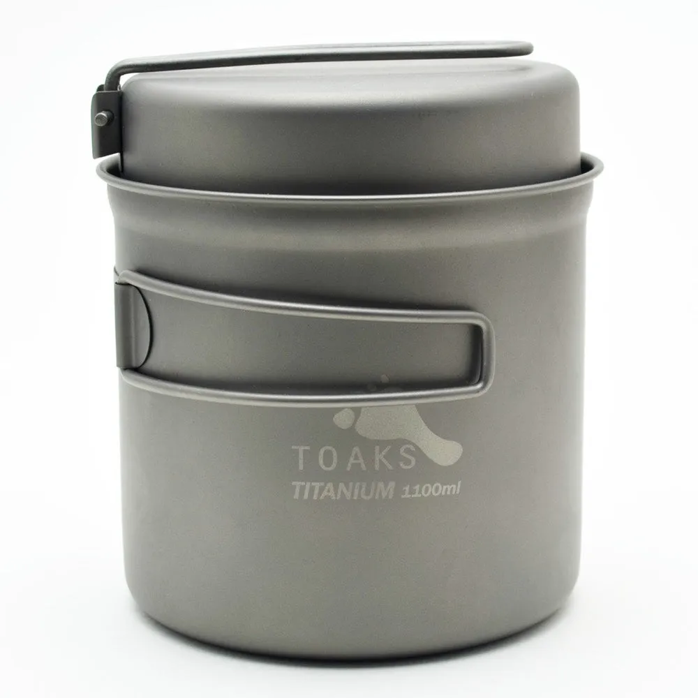 TOAKS TITANIUM 1100ML POT WITH FRY PAN LID