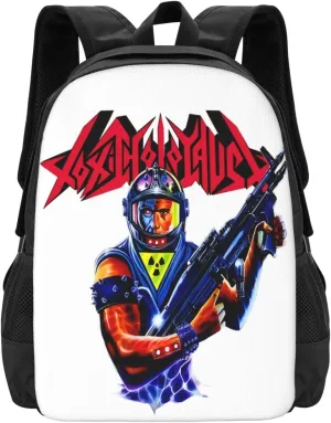 Toxic Musics Holocaust Backpack Large Capacity Leisure Travel Backpack Book Bag Outgoing Daypack 12.5x5.5x16.5 inch