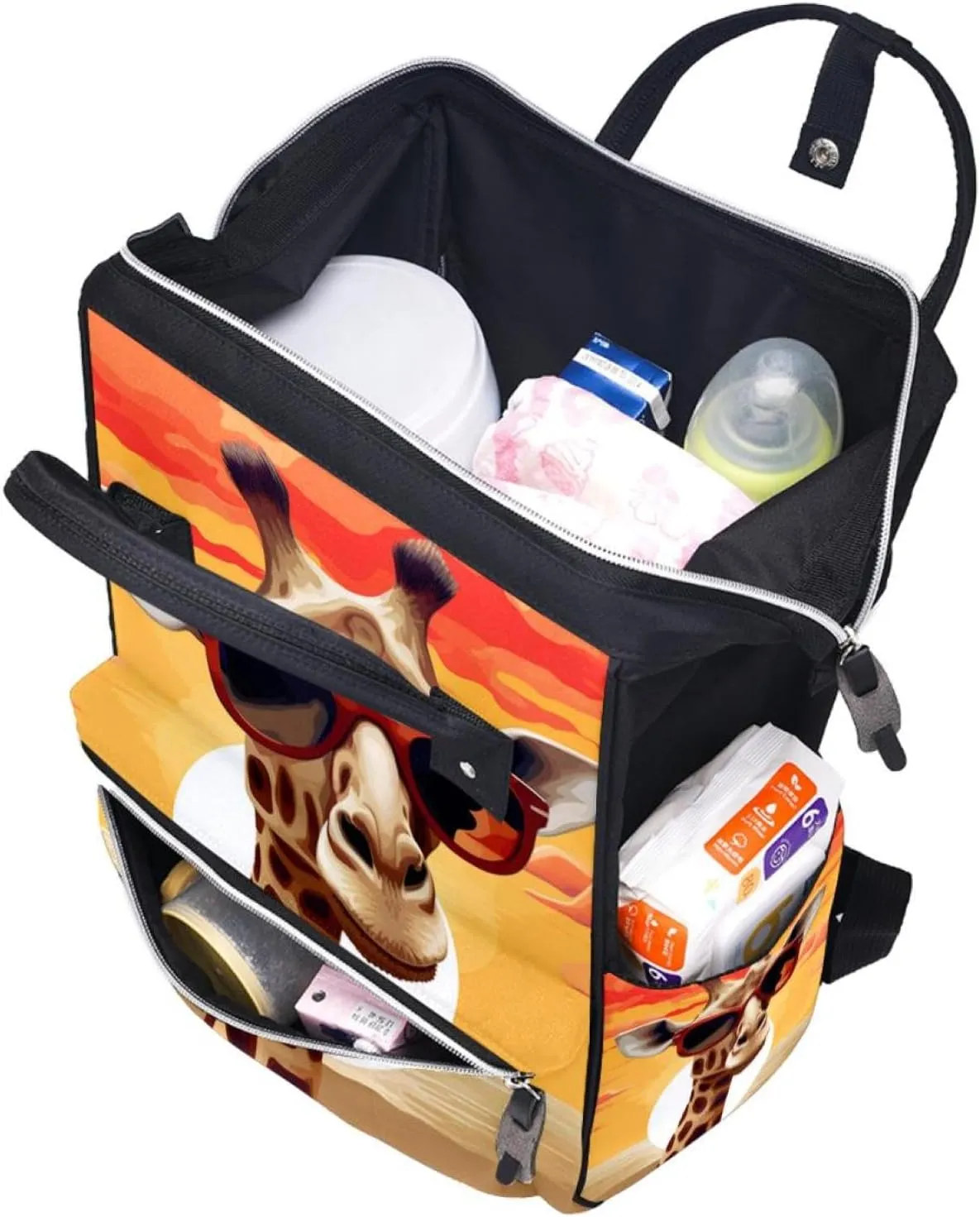 Travel Backpacks for Women,Mens Backpack,Desert Giraffe Glasses,Backpack