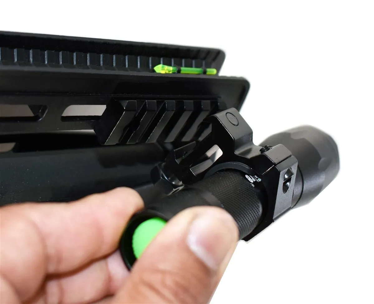 TRINITY 1200 Lumen LED Flashlight With Base Mount Compatible With Kel-Tec KS7 12 Gauge Pump.