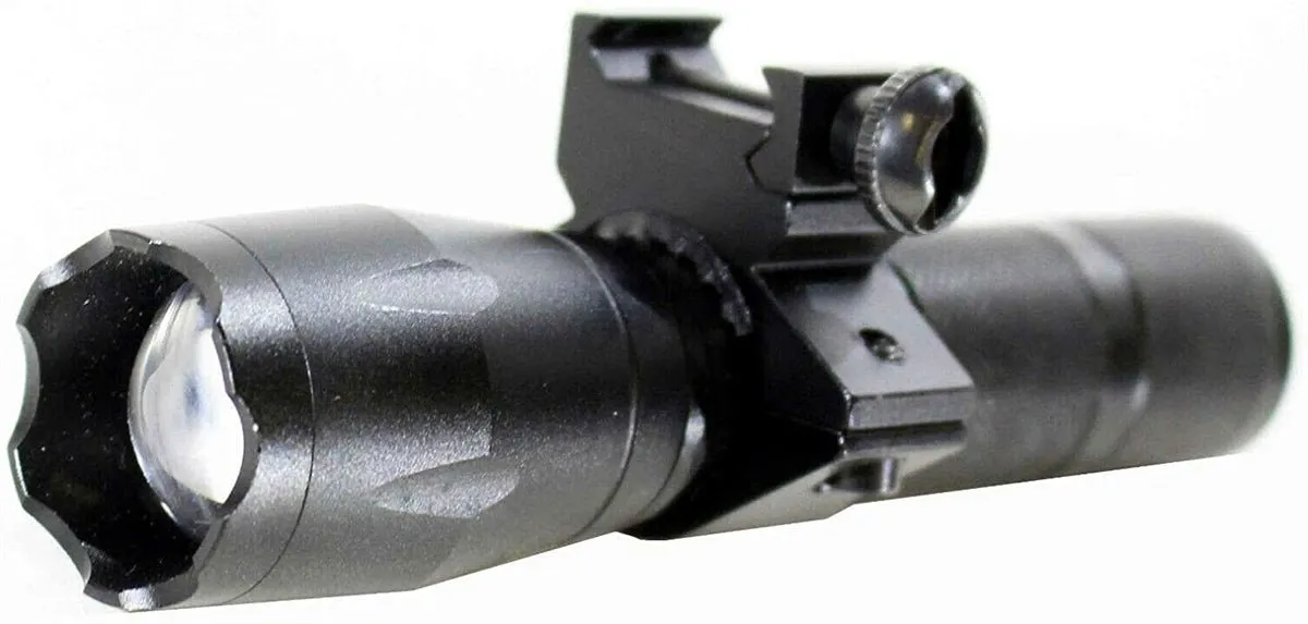 TRINITY 1200 Lumen LED Flashlight With Base Mount Compatible With Kel-Tec KS7 12 Gauge Pump.