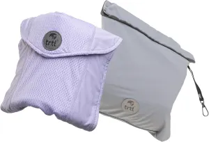 trtl Travel Pillow Cool for Neck Support - Cooling Plane Neck Pillow - with Breathable Fabric - Lightweight and Easy to Carry - Whisper Lilac