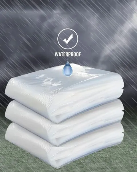 TUFFPAULIN 40FT X 30FT 200 GSM TRANSPARENT HAY COVERS SUPER HEAVY DUTY TARPAULIN-TIRPAL