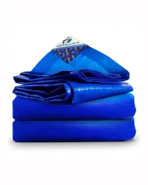 TUFFPAULIN 50FT X 50FT 150 GSM BLUE POND LINER TARPAULIN-TIRPAL