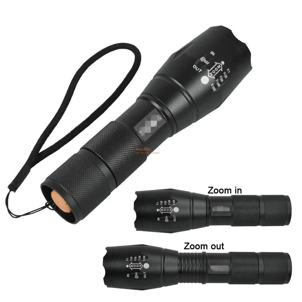 Ultra Bright Aluminum Tactical Flashlight (RECHARGEABLE)