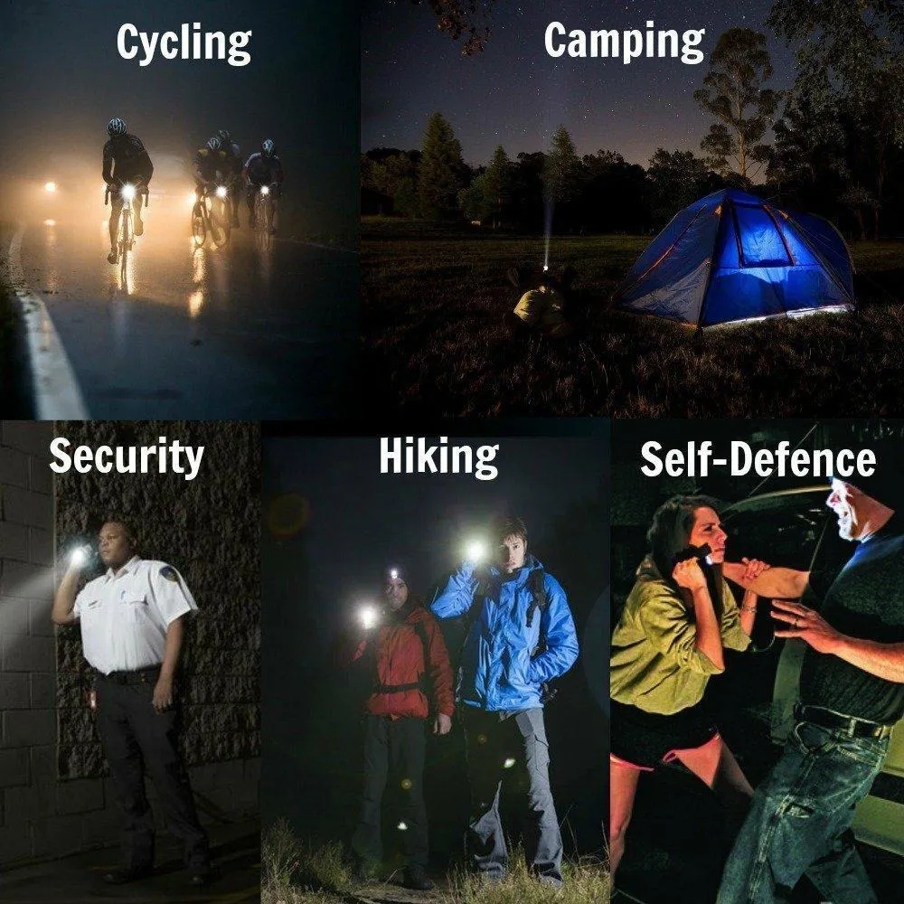 Ultra Bright Aluminum Tactical Flashlight (RECHARGEABLE)