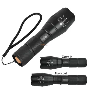 Ultra Bright Aluminum Tactical Flashlight (RECHARGEABLE)