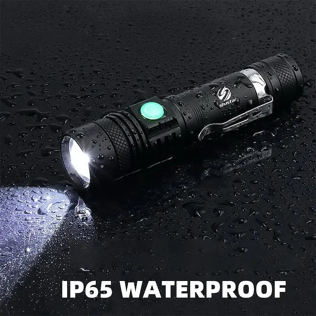Ultra Bright Flashlight with XHP50 Glare Torch Zoomable Portable Long-range Camping Light Waterproof Suitable for Adventure