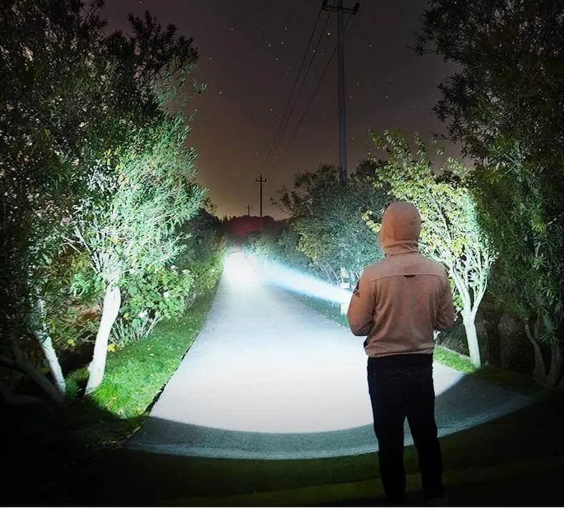 Ultra Bright Rechargeable LED Flashlight - Powerful Portable Light