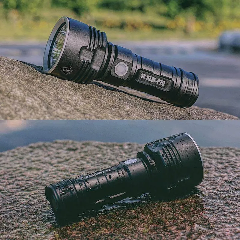 Ultra Bright Rechargeable LED Flashlight - Powerful Portable Light