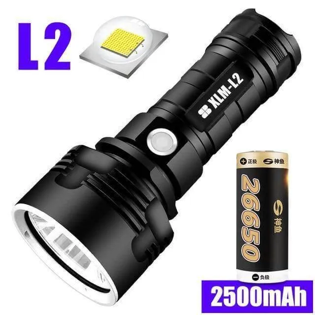 Ultra Bright Rechargeable LED Flashlight - Powerful Portable Light