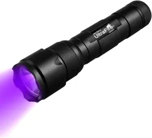 ULTRAFIRE Black Light UV Flashlight, Super Power UV 395-405 nm LED WF-502B Blacklight Flashlights for Leak Detector, Pet Urine Stain, Bed Bug Not Included Batteries