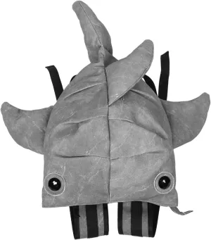 Unique Shark Shape Backpack Fashionable Polyester Bag for Men Women Travel Daily Use Large Capacity Stylish Comfortable