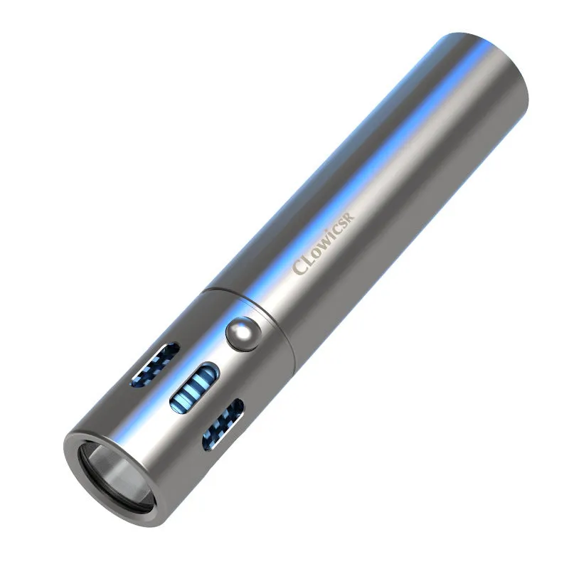 Updated High-grade Stainless Steel 100000Lumens White Laser Tactical Flashlight With 2Pcs 21700 Tesla Li-ion Battery 40 Hours High Endurance 20 Years of Use