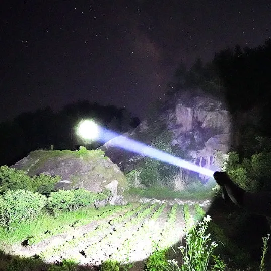 Updated High-grade Stainless Steel 100000Lumens White Laser Tactical Flashlight With 2Pcs 21700 Tesla Li-ion Battery 40 Hours High Endurance 20 Years of Use