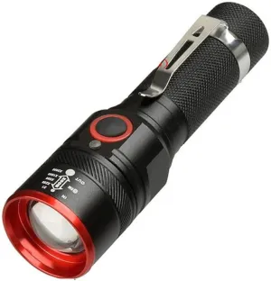 USB Rechargeable Flashlight T6 Led Flash Light Zoomable 3 Modes Torch for 18650 with USB Cable Camping Fishing Running