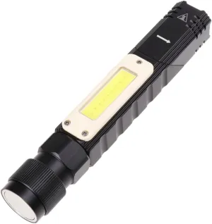 USB Rechargeable Flashlight with Rotary Clip Cob Handheld Hidden Charging Versatile Headlight for Work and Outdoor Use