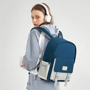 Versatile Large Capacity Solid Color Travel Backpack