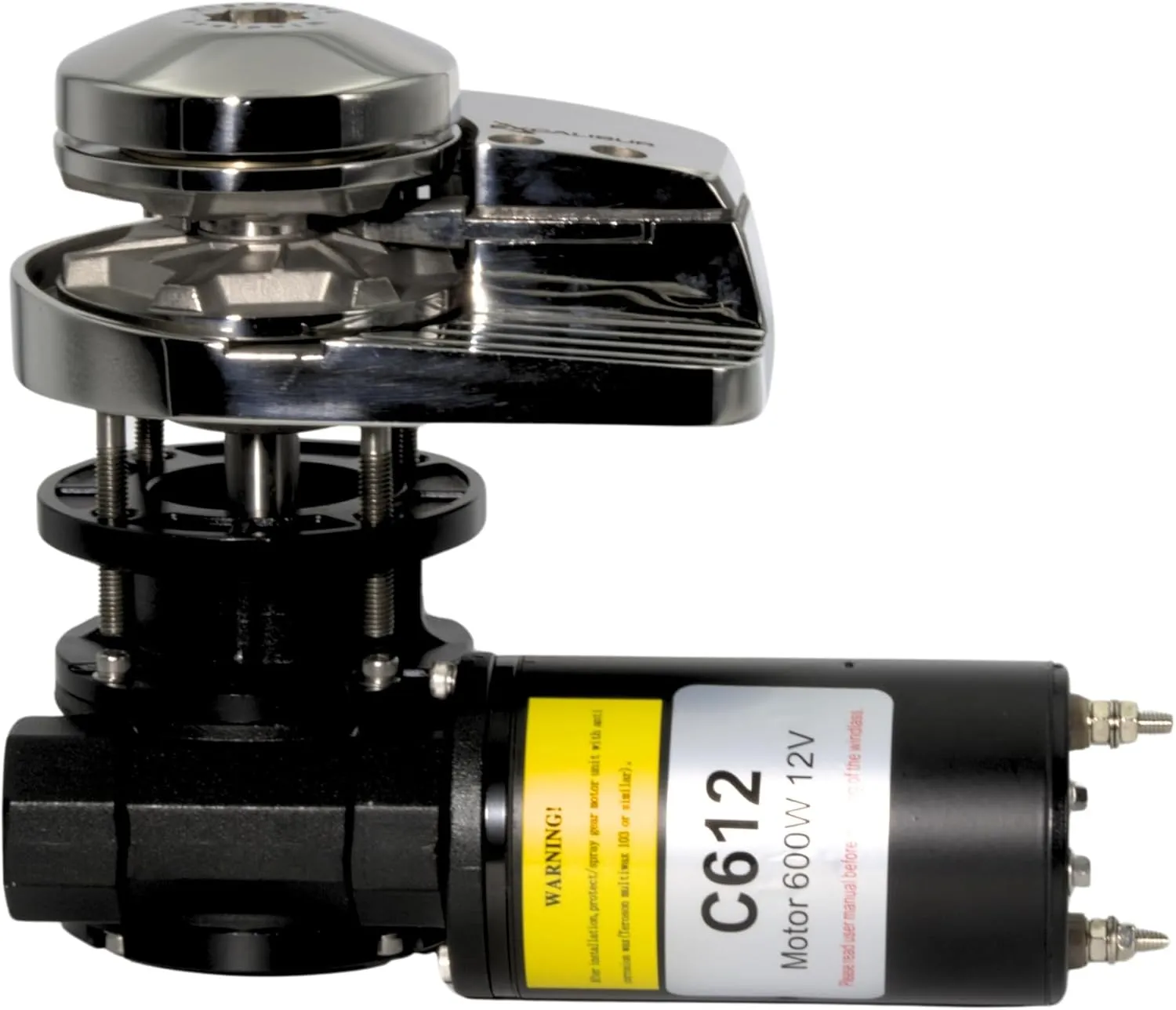 Vertical or Horizontal Windlass Anchor Systems - 600W-900W, 12V DC, 992-1452 lbs Pulling Power, 316 Stainless Steel Housing, Chain 1/4 Inch HT G4 and Rope 1/2 Inch, for Boats Up to 40 FT