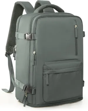 VGCUB Carry on Travel Backpack for Women Men Large Laptop Gym Work Frontier Airlines Personal Item Bag Business Airport Lightweight Backpack Flight Approved Mochilas de Viaje Green