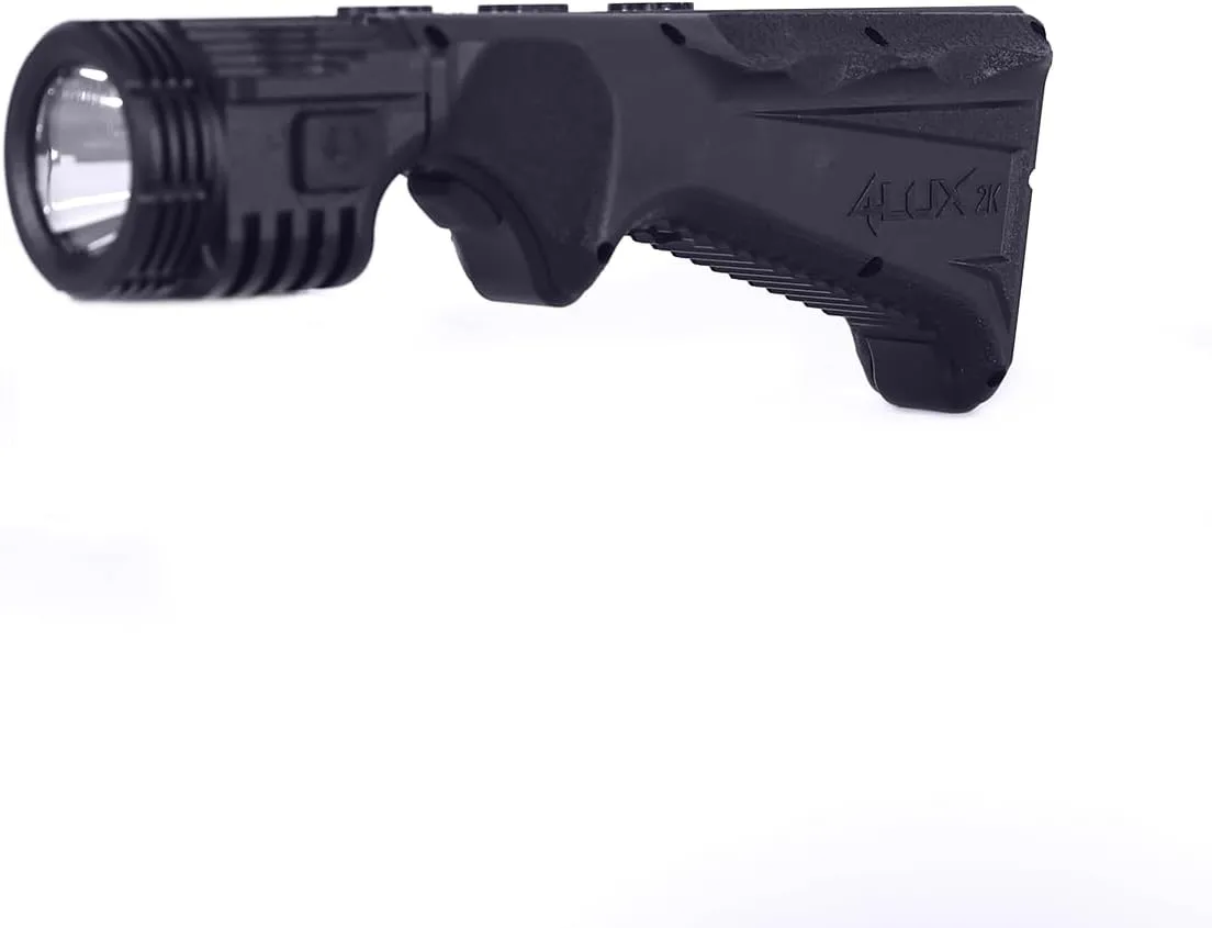 Viridian Weapon Technologies 4LUX 2K Duo Angled Flashlight, 2,000 Lumens with Integrated Light and Green Laser Rechargeable by Safe Charge. Laser Class IIIA ＜5mW (Less Than 5mW).