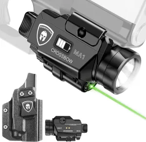 WARRIORLAND Universal Light Laser Combo with Taurus G2C/G3C Holster, Green Beam & LED Tactical Light, Magnetic USB Rechargeable Flashlight-Screen Displays Battery Status, Crossbow MA1 w/ G2C Holster
