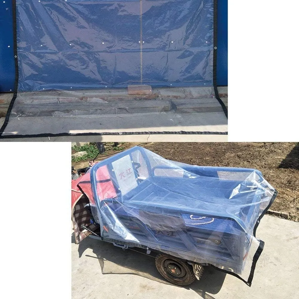 Waterproof Cover Tarp Tarpaulin Sheet,Sunshade Net, Shade Cloth, Waterproof Heavy Duty Balcony Window Tent, Indoor Outdoor Insulation Greenhouse Film,a,4 * 5M