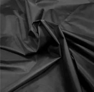 Waterproof Polyester Fabric - Outdoor Kite Material - Lightweight - Tear Resistant - 59 Inches Wide by The Yard - for Cushion Covers, Tent, Flags, Bags, Tarp Cover - Black 5 Yards