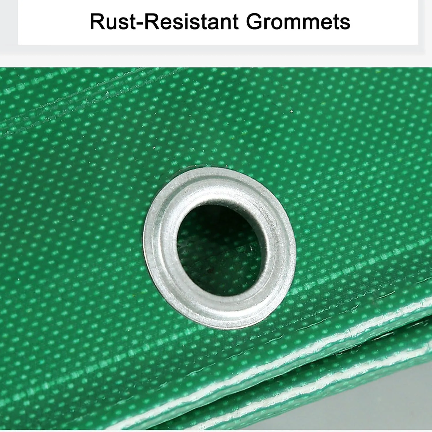 Waterproof Tarpaulin 13.12x16.40ft, PVC Waterproof Coated Heavy Duty Tarp Cover, UV Resistant Tarpaulin with Grommets and Reinforced Edges, for Garden Furniture, Pool